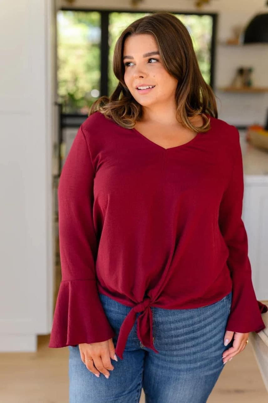Flare And A Bow Top - 1XL only